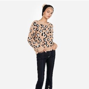 Express leopard print sweater